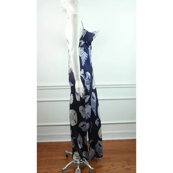 Carolina K Felicity Seashell Satin Maxi Slipdress Size Small NWT Resort Luxury - Picture 6 of 14